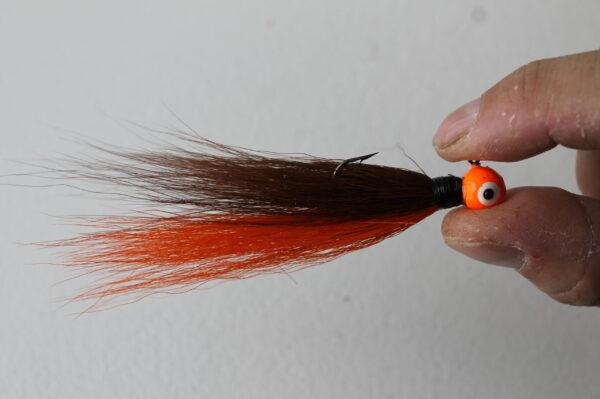 Bucktail Jigs- Orange and Brown. 1/4 oz - Image 3