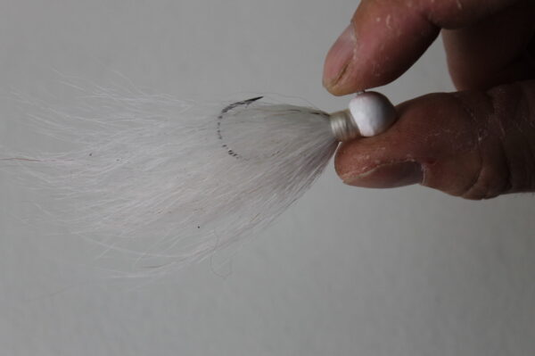 Bucktail Jigs- White, 1/4 oz - Image 3