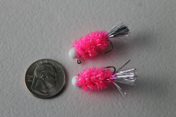 Crappie/Panfish Jig- Pink and Silver, 1/16 oz - Image 2