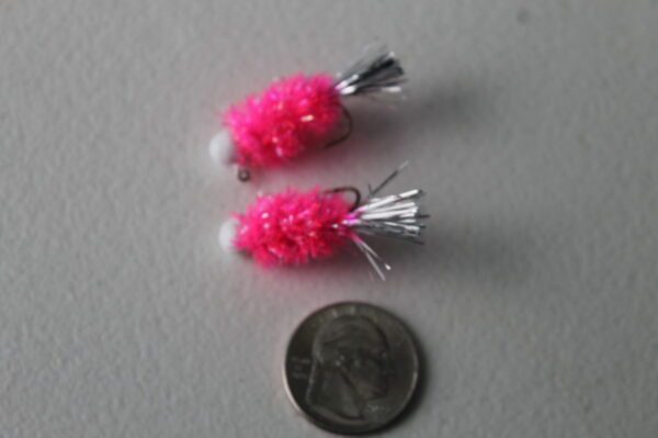 Crappie/Panfish Jig- Pink and Silver, 1/16 oz - Image 3