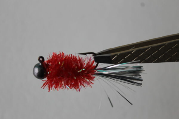 Crappie/Panfish Jig- Red and Silver, 1/16 oz - Image 2