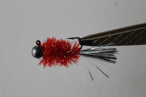 Crappie/Panfish Jig- Red and Silver, 1/16 oz - Image 3