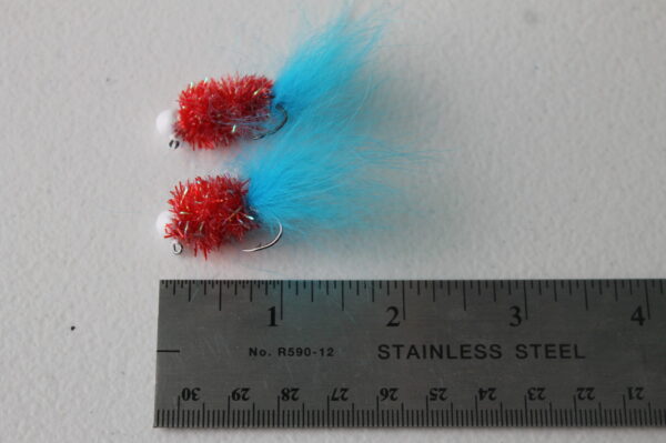 Crappie/Panfish Jig- Red, White, and Blue, 1/16 oz