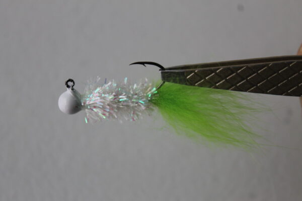 Crappie/Panfish Jig- Green and White, 1/16 oz