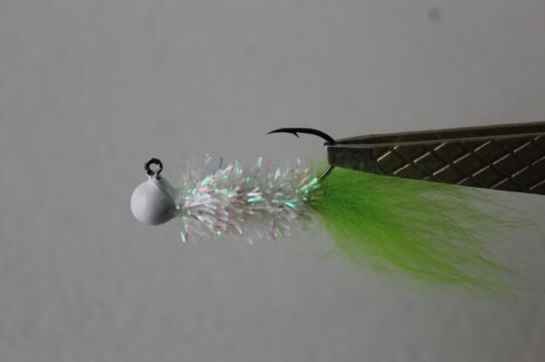 Crappie/Panfish Jig- Green and White, 1/16 oz - Image 2